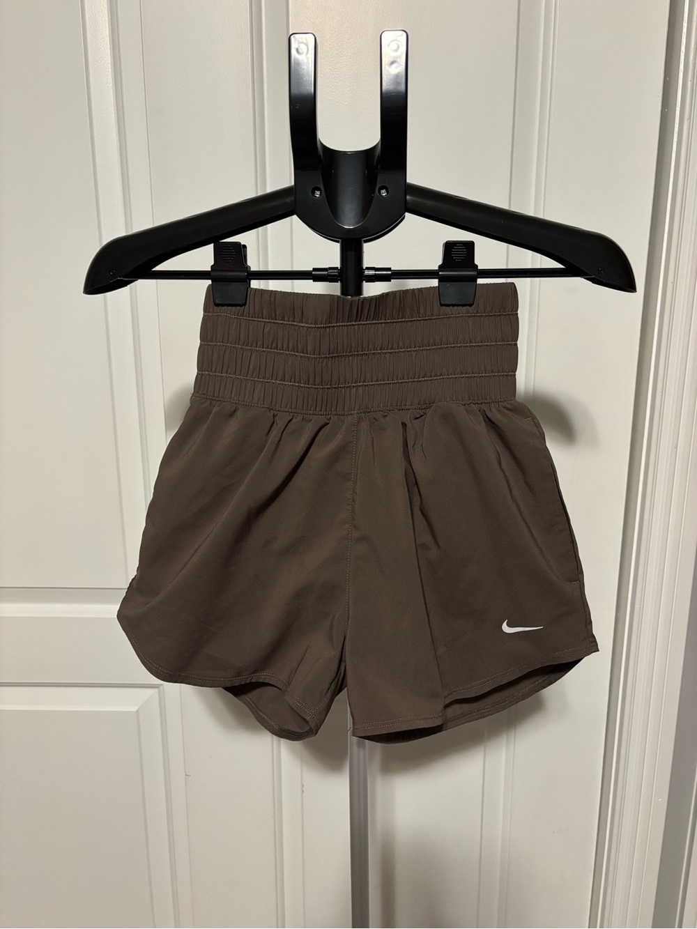 Nike Women's Athletic High-Waist Shorts - Brown